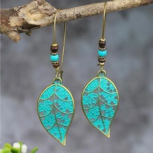 🍁 Antique Bronze Leaf Earrings🍁